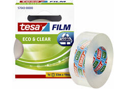 Plakband tesafilm® Eco & Clear 33mx19mm transparant