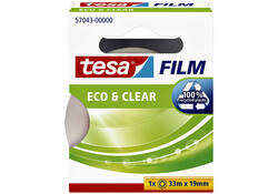 Plakband tesafilm® Eco & Clear 33mx19mm transparant