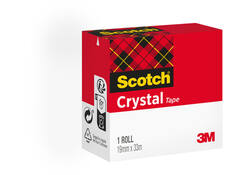 Plakband Scotch Crystal 600 19mmx33m transparant