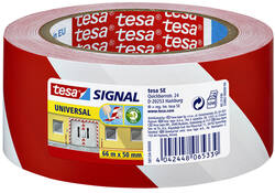 Waarschuwings- en markeringstape tesa® Signal Universal 66mx50mm rood/wit