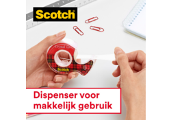 Plakband Scotch Crystal 600 19mmx33m transparant 12+2 gratis