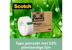 Plakband Scotch Magic 900 19mmx30m onzichtbaar mat