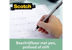 Plakbandhouder Scotch C38 recycled zwart + 3rol magic tape 900 19mmx33m