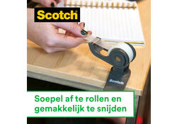 Plakband Scotch Magic 810 19mmx15m onzichtbaar + plakbandhouder