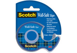 Plakband Scotch 19mmx16.5m Wall Safe + handdispenser