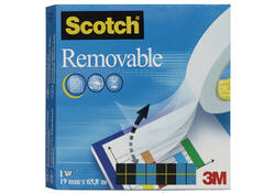 Plakband Scotch 811 19mmx66m onzichtbaar verwijderbaar mat