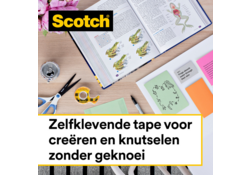 Plakband Scotch 665 12mmx22.8m dubbelzijdig