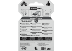 Plakband Scotch dubbelzijdig 19mmx1.5m transparant