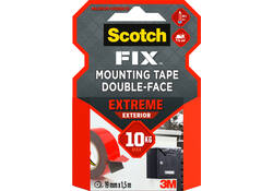 Plakband Scotch Extreme Exterior 19mm x 1,5m dubbelzijdig