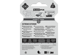 Plakband Scotch Extreme Exterior 19mm x 1,5m dubbelzijdig
