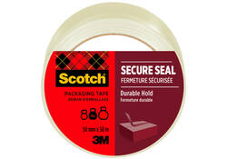 Verpakkingstape Scotch Secure Seal 50mmx50m transparant