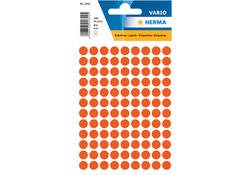 Etiket HERMA 1842 rond 8mm rood 540stuks