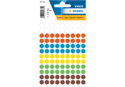 Etiket HERMA 1831 rond 8mm assorti 540stuks