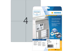 Etiket HERMA 4216 105x148mm weerbestendig zilver 100stuks