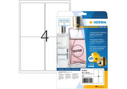 Etiket HERMA 8019 99.1x139mm transparant 100stuks