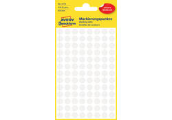 Etiket Avery Zweckform 3175 rond 8mm wit 416stuks