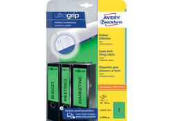 Rugetiket Avery Zweckform smal 38x192mm zelfklevend groen
