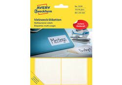 Etiket Avery Zweckform 3330 80x54mm wit 112stuks