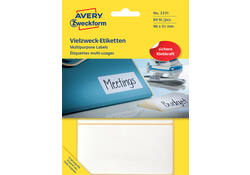 Etiket Avery Zweckform 3331 98x51mm wit 84stuks