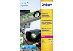 Etiket Avery L7063-20 99.1x38.1mm polyester wit 280stuks