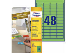Etiket Avery Zweckform L6040-20 45.7x21.2mm groen 960stuks