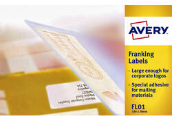 Frankeeretiket Avery FLO1 140x38mm 1000stuks