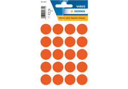 Etiket HERMA 1872 rond 19mm rood 100stuks