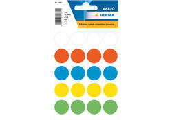 Etiket HERMA 1881 rond 19mm assorti 100stuks