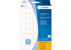 Etiket HERMA 2343 12x18mm blauw 1792stuks