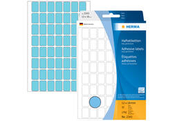 Etiket HERMA 2343 12x18mm blauw 1792stuks