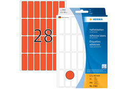 Etiket HERMA 2362 13x40mm rood 896 stuks