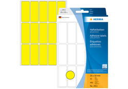 Etiket HERMA 2411 20x50mm geel 480 stuks
