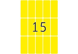 Etiket HERMA 2411 20x50mm geel 480 stuks