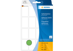 Etiket HERMA 2455 25x40mm groen 512stuks