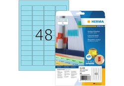 Etiket HERMA 4368 45.7x21.2mm verwijderbaar blauw 960stuks