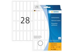Etiket HERMA 10605 13x40mm verwijderbaar 896stuks
