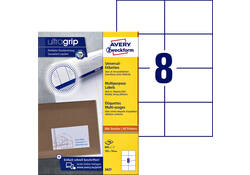 Etiket Avery Zweckform 3427 105x74mm wit 800stuks