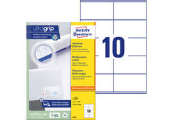 Etiket Avery Zweckform 3425 105x57mm wit 1000stuks