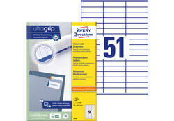 Etiket Avery Zweckform 3420 70x16.9mm wit 5100stuks