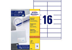 Etiket Avery Zweckform 3665 105x33.8mm wit 1600stuks