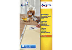 Etiket Avery L4737REV-25 63.5x29.6mm afneembaar wit 675stuks