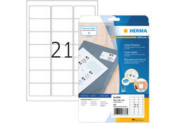 Etiket HERMA 8838 63.5x38.1mm mat wit 525stuks