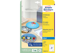 Etiket Avery C9660-25 CD hoog glans 50stuks