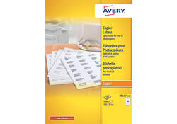 Etiket Avery DP167-100 105x37mm wit 1600stuks