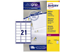Etiket Avery L7160-100 63.5x38.1mm wit 2100stuks