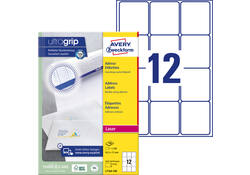Etiket Avery L7164-100 63.5x72mm wit 1200stuks