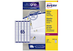 Etiket Avery L7651-100 38.1x21.2mm wit 6500stuks