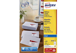 Etiket Avery J8160-100 63.5x38.1mm wit 2100stuks