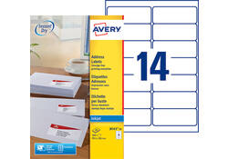 Etiket Avery J8163-40 99.1x38.1mm wit 560stuks