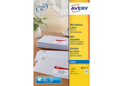 Etiket Avery J8651-25 38.1x21.2mm wit 1625stuks